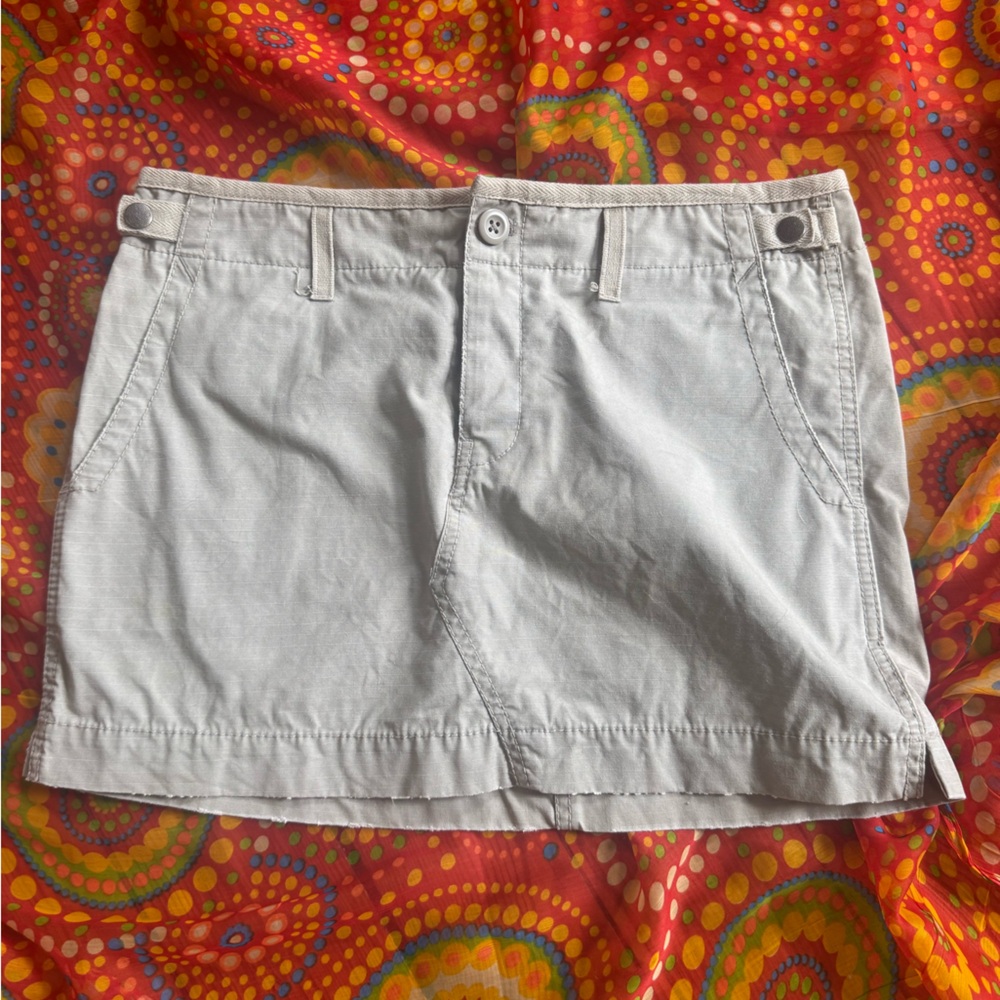 American Eagle Khaki Cargo Mini Skirt